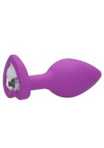 Korek analny Diamond Heart Butt Plug - Regular - Purple