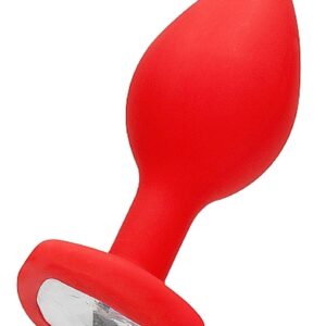 Korek analny Diamond Heart Butt Plug - Regular - Red