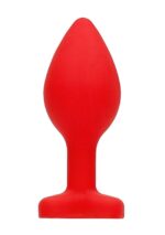 Korek analny Diamond Heart Butt Plug - Regular - Red