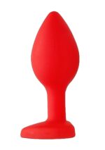 Korek analny Diamond Heart Butt Plug - Regular - Red