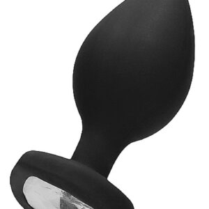 Korek analny Diamond Heart Butt Plug - Extra Large - Black