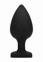 Korek analny Diamond Heart Butt Plug - Extra Large - Black