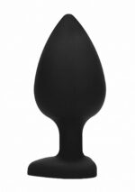 Korek analny Diamond Heart Butt Plug - Extra Large - Black