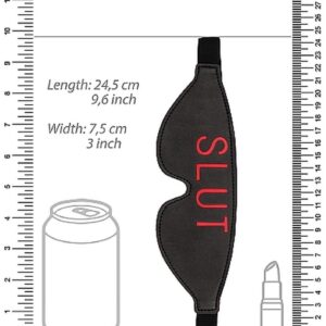 Maska na oczy Ouch! Blindfold - SLUT - Black