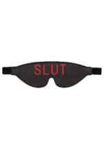 Maska na oczy Ouch! Blindfold - SLUT - Black
