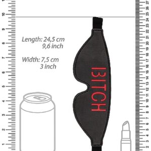 Maska na oczy Ouch! Blindfold - BITCH - Black