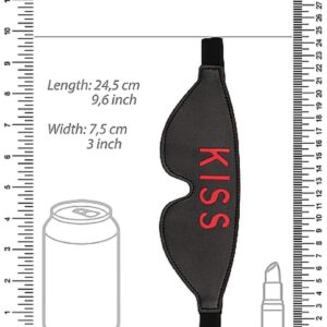 Maska na oczy Ouch! Blindfold - KISS - Black