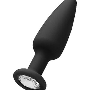 Korek analny Cone-Shaped Diamond Butt Plug - Black