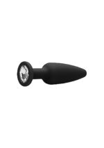 Korek analny Cone-Shaped Diamond Butt Plug - Black