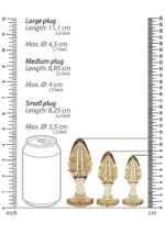 Zestaw Świecących Akrylowych Zatyczek Analnych – Niezapomniane Doznania