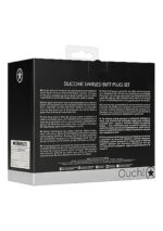 Plugi analne Swirled Butt Plug Set - Black