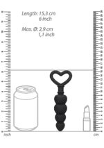 Plug analny kulki Anal Love Beads - Black