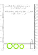 Zestaw 3 pierścieni na penisa świecące w ciemności Cock Ring Set  od Ouch!