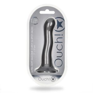 Dildo analne Ultra Soft Silicone Curvy G-Spot Dildo - 7'' / 17 cm
