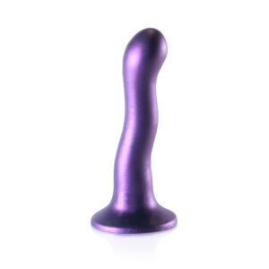 Dildo analne Ultra Soft Silicone Curvy G-Spot Dildo - 7'' / 17 cm