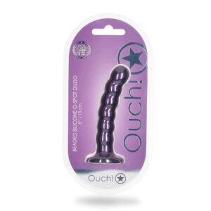 Dildo analne Beaded Silicone G-Spot Dildo - 5'' / 13 cm
