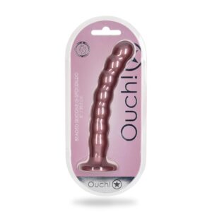 Dildo analne Beaded G-Spot Dildo - 8'' / 20,5 cm - Rose Gold