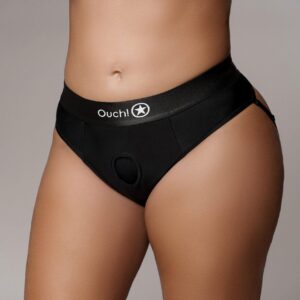 Wibrujące majtki  STRAP-ON z otwieranym tyłem  - XL/XXL