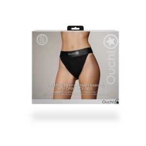 Wibrujące majtki  STRAP-ON z otwartym tyłem  - XS/S