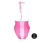 Różowe body z wysokim wycięciem od Ouch! XL/XXXXL