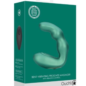 Wibrujący Masażer Prostaty with Remote Control - Metallic Green