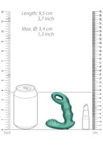 Wibrujący Masażer Prostaty with Remote Control - Metallic Green