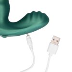 Wibrujący Masażer Prostaty with Remote Control - Metallic Green