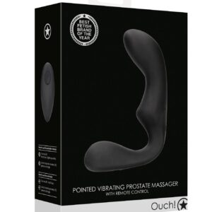 Wibrujący Masażer Prostaty  with Remote Control - Black