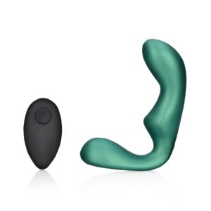 Masażer Prostaty  with Remote Control - Metallic Green