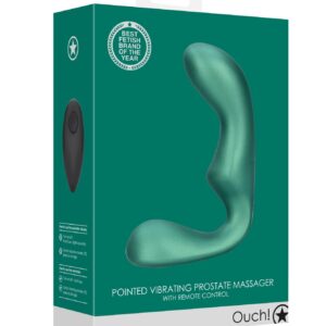 Masażer Prostaty  with Remote Control - Metallic Green