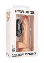 Real Cock 8" – Realistyczny Wibrujący Dong z Mocną Przyssawką