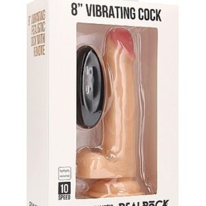 Real Cock 8" – Realistyczny Wibrujący Dong z Mocną Przyssawką