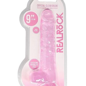 9"" / 23 cm Realistic Dildo With Balls - Pink