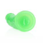 Dildo analne with Suction Cup - Glow in the Dark - 6'' / 15,5 cm