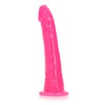 Dildo analne with Suction Cup - Glow in the Dark - 6'' / 15,5 cm