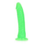 Dildo analne with Suction Cup - Glow in the Dark - 7'' / 18 cm