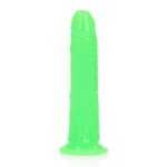 Dildo analne with Suction Cup - Glow in the Dark - 7'' / 18 cm