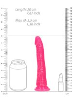 Dildo analne with Suction Cup - Glow in the Dark - 7'' / 18 cm