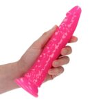 Dildo analne  with Suction Cup - Glow in the Dark - 8'' / 20 cm