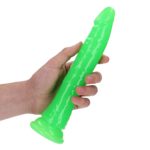 Dildo analne with Suction Cup - Glow in the Dark - 9'' / 22,5 cm