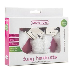 Kajdanki Furry Handcuffs - White
