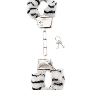 Kajdanki Furry Handcuffs - Zebra
