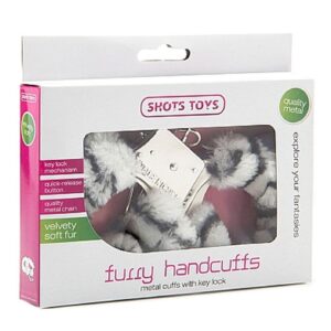 Kajdanki Furry Handcuffs - Zebra
