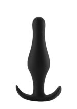 Plug analny Butt Plug with Handle - Medium - Black