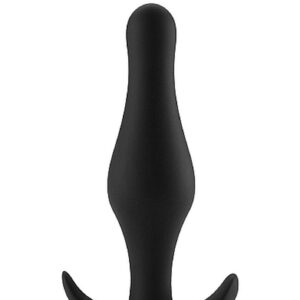 Plug analny Butt Plug with Handle - Medium - Black