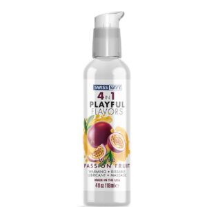 4 In 1 Lubricant with Wild Passion Fruit Flavor - 4 fl oz / 118 ml