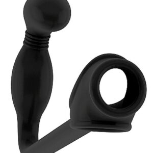 No.2 - Butt Plug with Cockring - Black