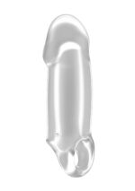 Nakładka na penisa No.37 - Stretchy Thick Penis Extension - Translucent