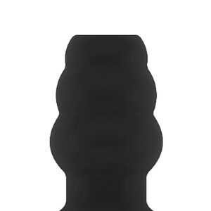 Plug analny No.49 - Small Hollow Tunnel Butt Plug - 3 Inch - Black