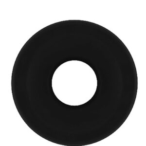 Plug analny No.49 - Small Hollow Tunnel Butt Plug - 3 Inch - Black